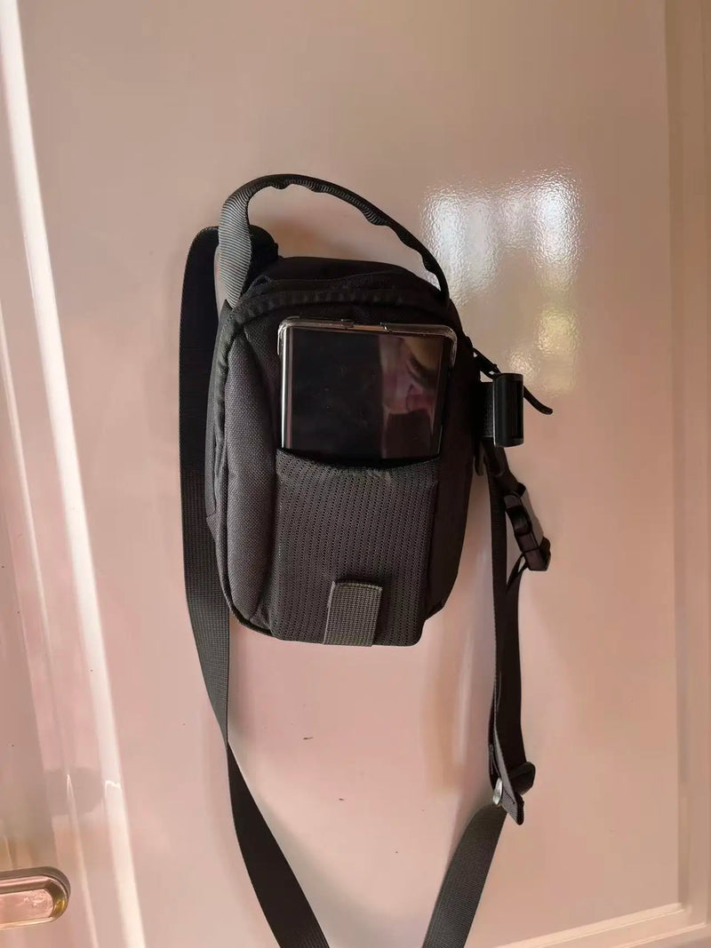 Unisex Magnetic Gym Phone Sling Bag Sport Chest Crossbody Handle Pouch with Earphone Key Water Bottle Organizer for Fitness Floo