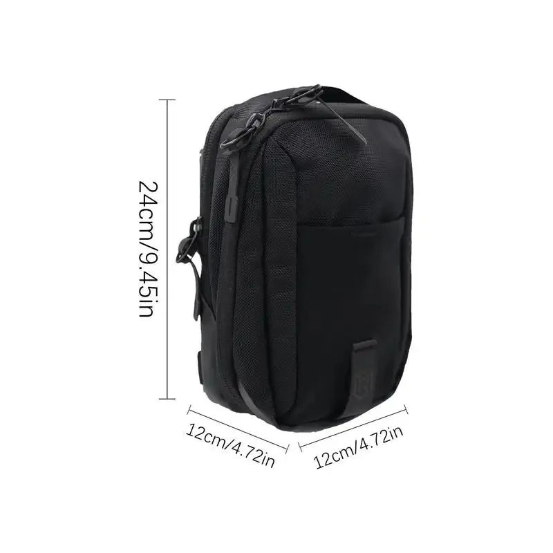 Unisex Magnetic Gym Phone Sling Bag Sport Chest Crossbody Handle Pouch with Earphone Key Water Bottle Organizer for Fitness Floo
